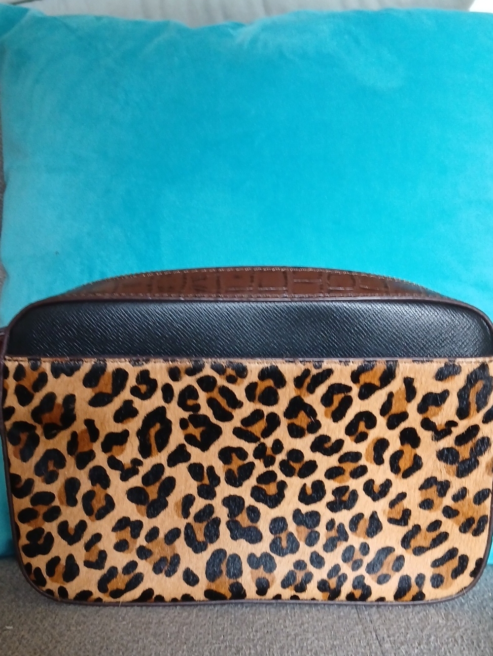 Chico's Leopard Crossbody  Bag Nwot
